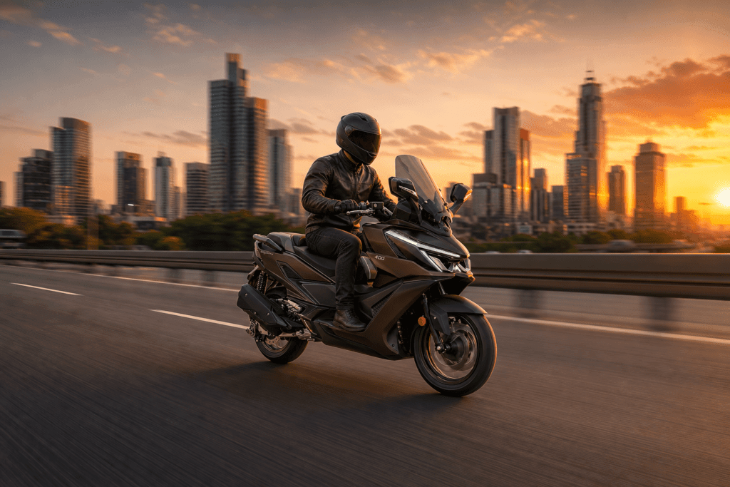 SYM、アルゼンチンでマキシスクーター「Cruisym 400i」を投入 街乗りと長距離を両立