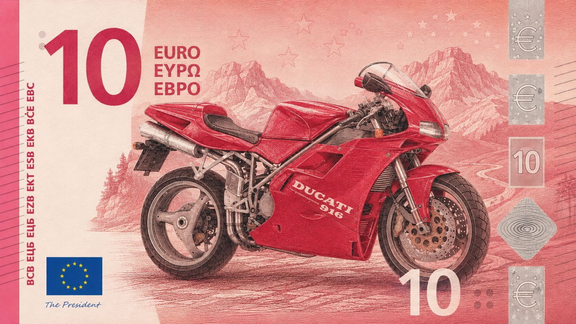 もしユーロ紙幣がバイクをテーマにしたら?5ユーロ案は「ヴェスパ50」