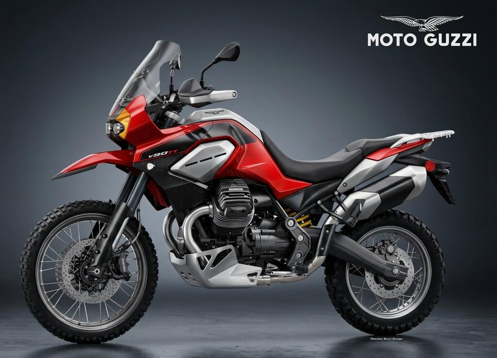 モトグッツィV90TT始動か、V85TTを21/18インチ化し本格アドベンチャーへ