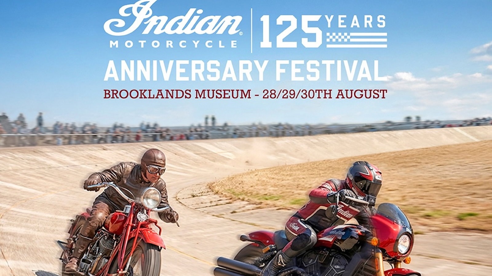 インディアン125周年、英ブルックランズで3日間の記念ラリー開催へ
