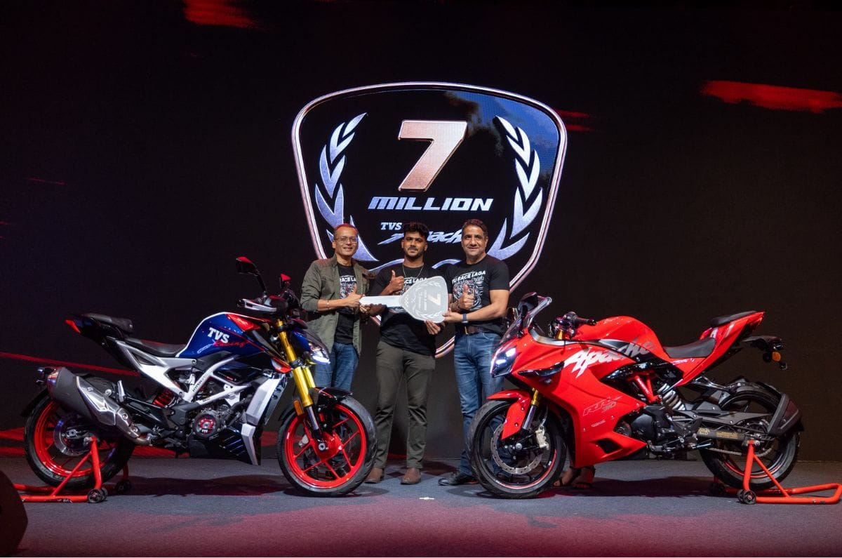 TVS Apache、世界累計700万人を突破 20年で築いたレーシングDNA