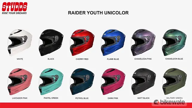 スタッズ「レイダー・ユース」フルフェイスヘルメット、1,175ルピーで発売