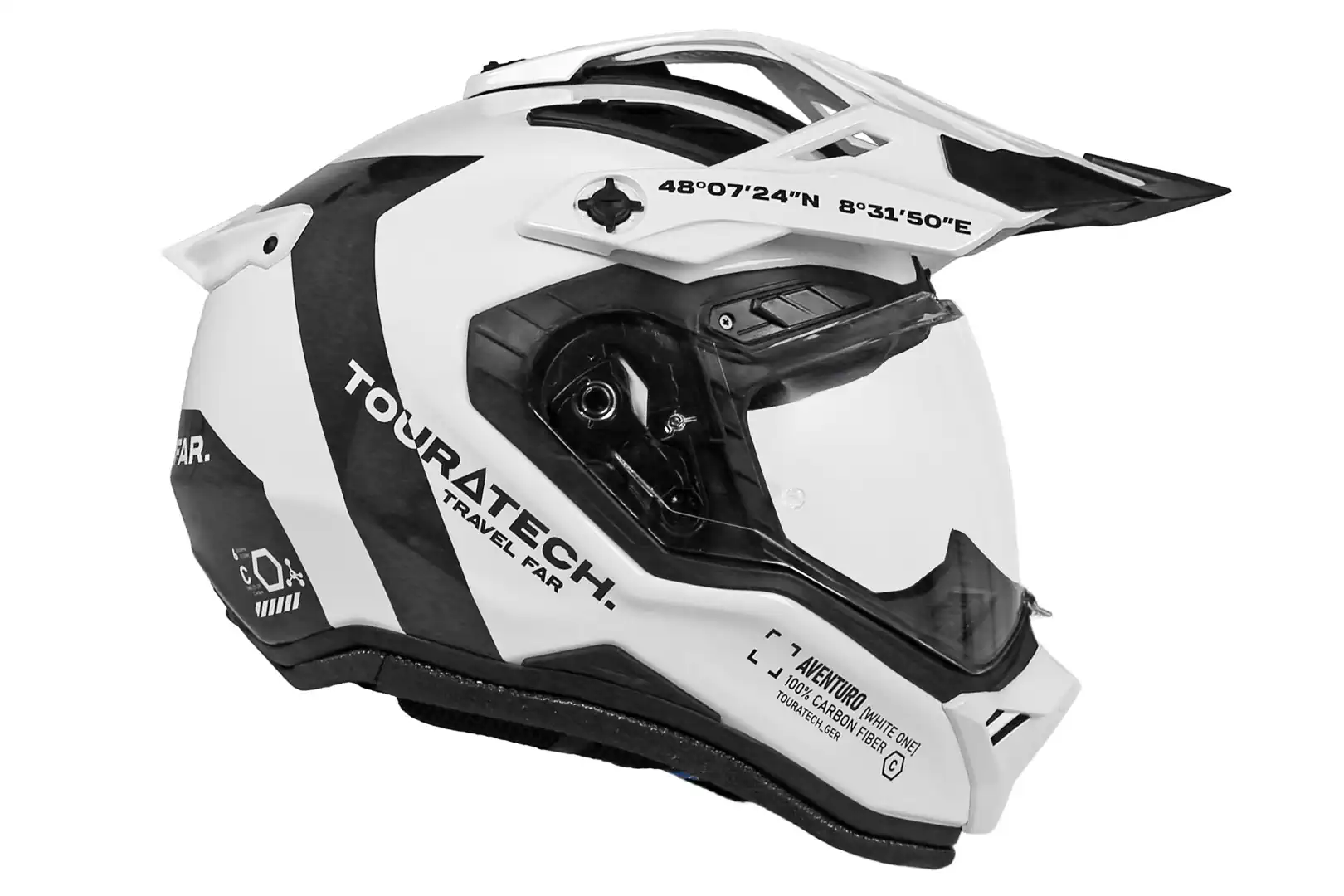 Touratech新型カーボンヘルメット、工具を使わず3形態へ変換可能