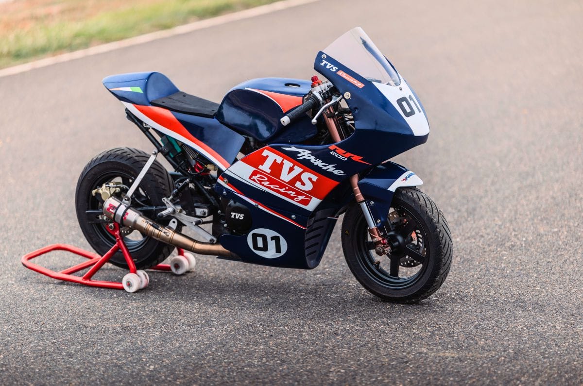 TVS Reveals 90kg Apache RR 200 MiniGP for Riders Aged 10–14