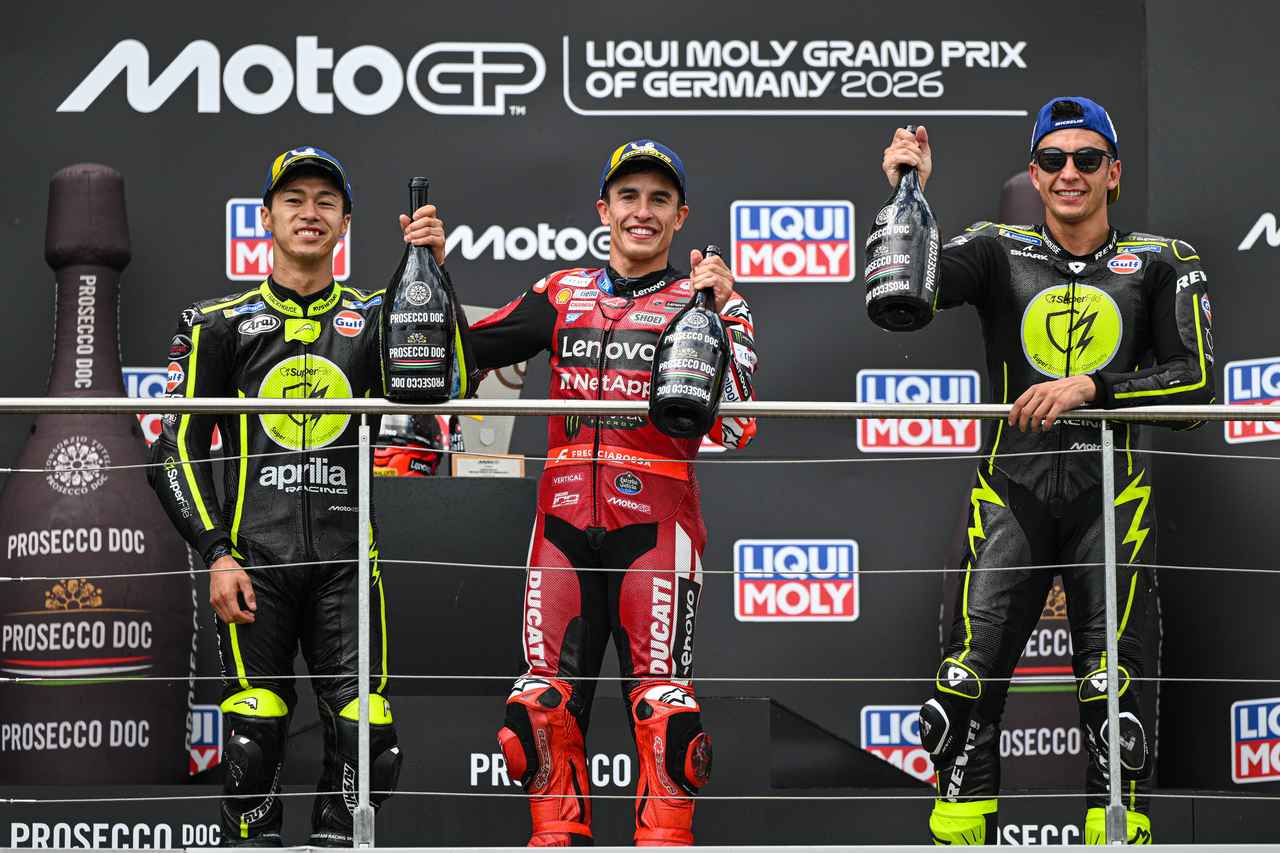 MotoGP第11戦ドイツGP、マルケスがザクセンリンク完全制覇 小椋藍は3戦連続表彰台