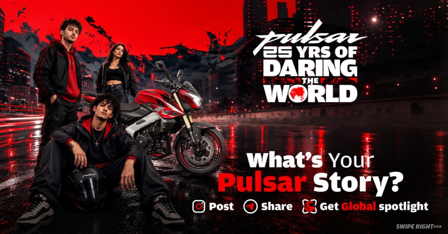 バジャジがPulsar25周年を「My Pulsar Story」でグローバル展開、乗り手を主役に