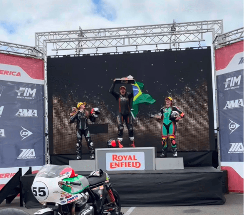 Tati Paze Scores Brazil's First Win in the US Through Royal Enfield's Development Race Series