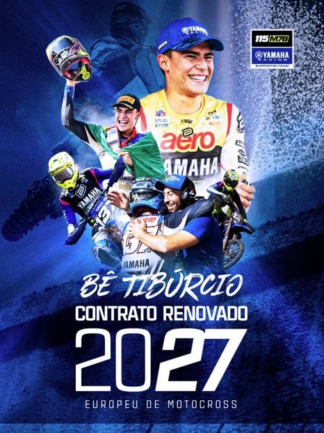ブラジルのBernardo Tibúrcio、Yamaha 115 M78と2027年契約更新